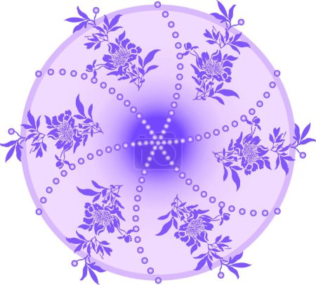 Téléchargez les illustrations : Cercle violet, illustration vectorielle colorée - en licence libre de droit
