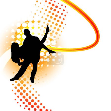 Illustration for Dancers, graphic vector illustration - Royalty Free Image