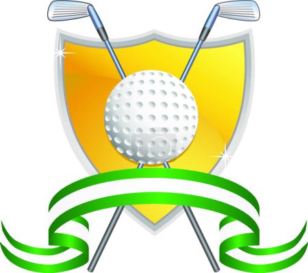 Illustration for Golfing Icon   vector illustration - Royalty Free Image