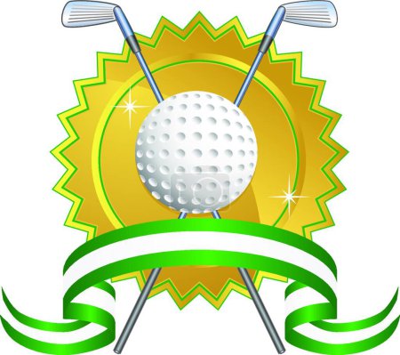 Ilustración de Icono de golf, ilustración vectorial simple - Imagen libre de derechos