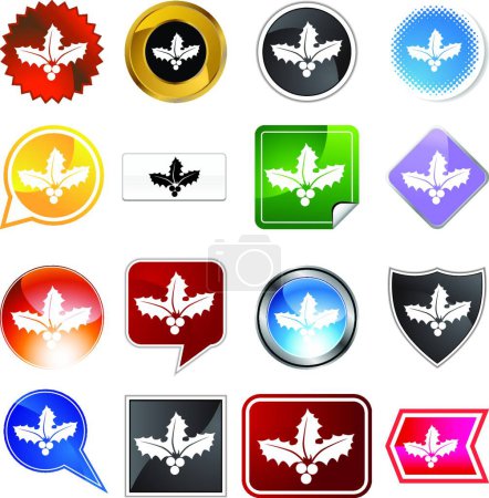 Illustration for Multiple Buttons, colored vector illustration - Royalty Free Image
