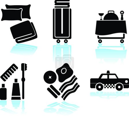 Illustration for Hotel Icons vector illustration - Royalty Free Image