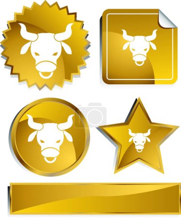 Illustration for Air gold statin icon for web, vector illustration - Royalty Free Image