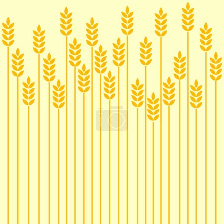 Illustration for Wheat, graphic vector illustration - Royalty Free Image
