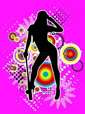 Illustration for Dancer people, graphic vector illustration - Royalty Free Image