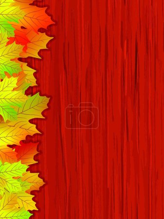 Ilustración de "caen las hojas coloreadas. archivo vectorial eps 8 incluido" - Imagen libre de derechos