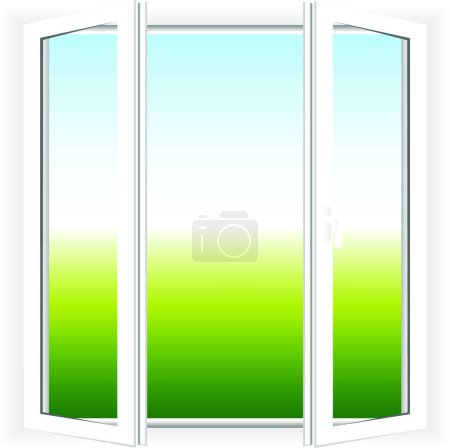 Photo for Window, graphic vector illustration - Royalty Free Image