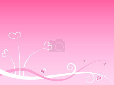 Illustration for Pink background, graphic vector illustration - Royalty Free Image