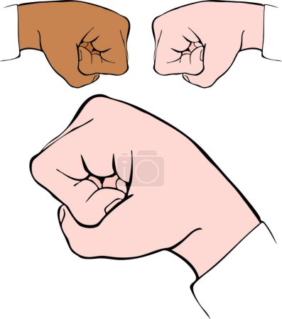Illustration for Fist Bump, graphic vector illustration - Royalty Free Image