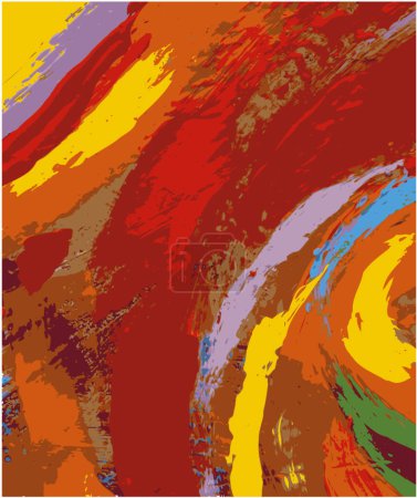 Ilustración de Fondo de pintura abstracta para espacio de copia - Imagen libre de derechos