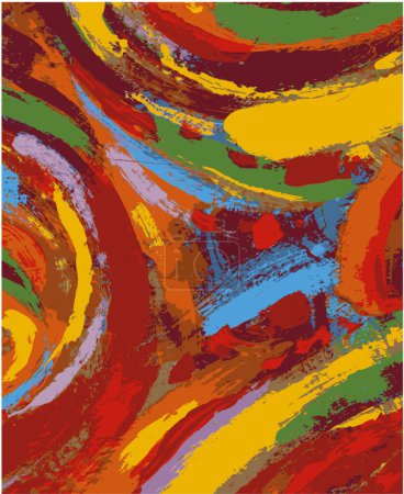 Ilustración de Fondo de pintura abstracta para espacio de copia - Imagen libre de derechos