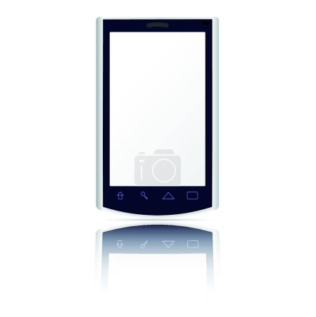 Illustration for "Smart Phone" web icon vector illustration - Royalty Free Image