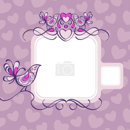Illustration for Wedding frame, graphic vector illustration - Royalty Free Image