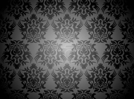 Illustration for Seamless damask pattern, graphic vector illustration - Royalty Free Image