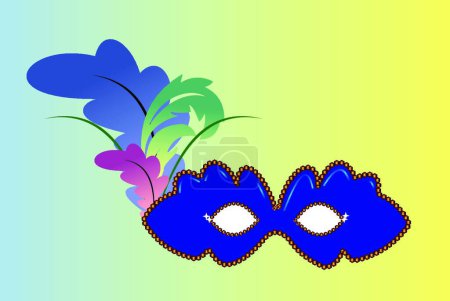 Illustration for Carnaval mask, graphic vector illustration - Royalty Free Image