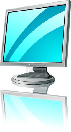 Ilustración de "monitor "ilustración del vector icono web - Imagen libre de derechos