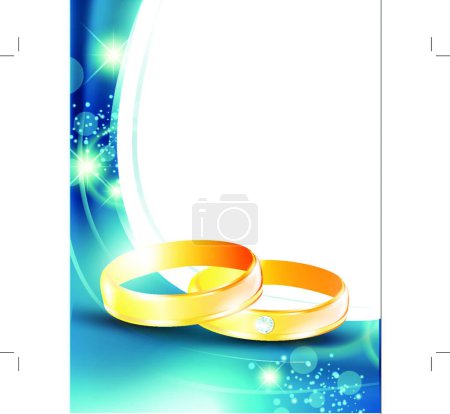 Illustration for Bridal frame, vector simple design - Royalty Free Image