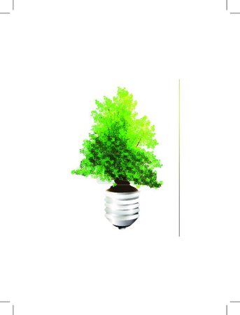 Illustration for Eco energy concept, graphic vector illustration - Royalty Free Image