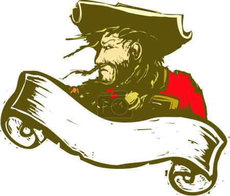 Illustration for Pirate Banner, graphic vector illustration - Royalty Free Image