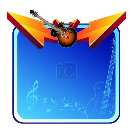 Illustration for Music background, graphic vector illustration - Royalty Free Image