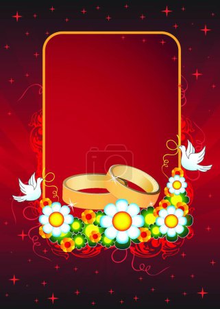 Illustration for Wedding background, graphic vector illustration - Royalty Free Image