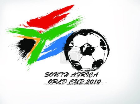 Illustration for "World cup South Africa" colorful vector illustration - Royalty Free Image