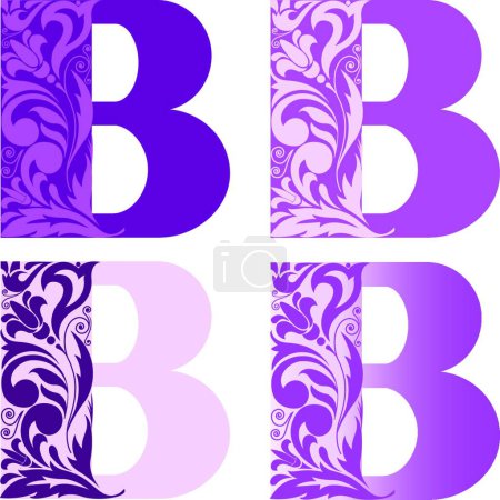 Illustration for Set of letters B - Royalty Free Image