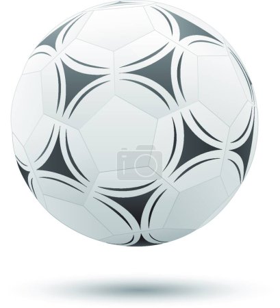 Illustration for Soccer ball, graphic vector illustration - Royalty Free Image