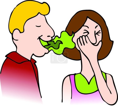 Téléchargez les illustrations : Illustration vectorielle Bad Breath - en licence libre de droit