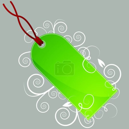 Illustration for "Swirl Price Tag" colorful vector illustration - Royalty Free Image