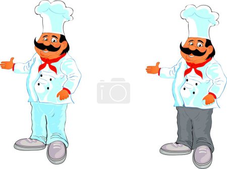 Illustration for Cook, graphic vector illustration - Royalty Free Image