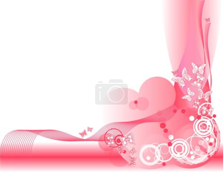 Illustration for Valentine card, colorful vector illustration - Royalty Free Image