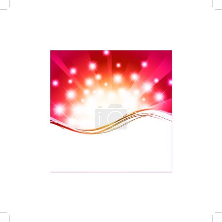 Illustration for "holiday wavy template vector illustration" - Royalty Free Image