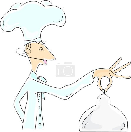 Illustration for Chef, graphic vector illustration - Royalty Free Image
