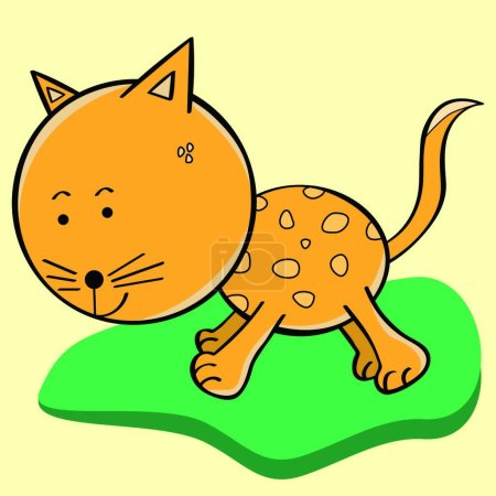 Illustration for Cat Cartoon Character vector illustration - Royalty Free Image