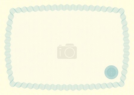 Illustration for Certificate Background III vector illustration - Royalty Free Image