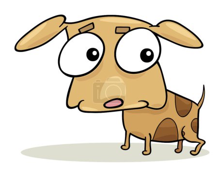 Illustration for Cute doggy, vector illustration - Royalty Free Image