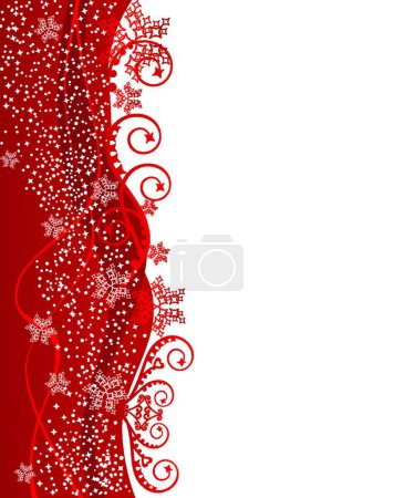 Ilustración de Diseño de frontera de Cristmas rojo, ilustración gráfica del vector - Imagen libre de derechos