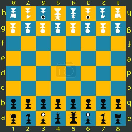 Téléchargez les illustrations : Tableau d'échecs illustration vectorielle - en licence libre de droit