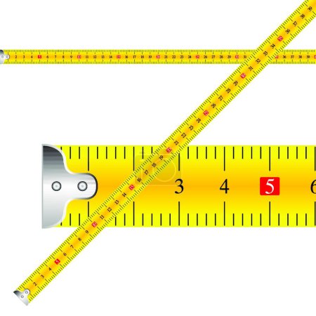 Illustration for Measuring tape vector icon, vector illustration - Royalty Free Image