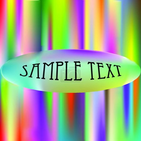 Illustration for Rainbow text  vector illustration - Royalty Free Image