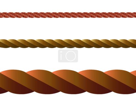 Ilustración de Ilustración de vector de cuerda marrón - Imagen libre de derechos
