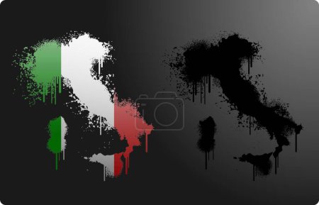 Illustration for Italy grunge vector illustration - Royalty Free Image