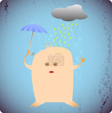 Illustration for Bad weather, graphic vector illustration - Royalty Free Image