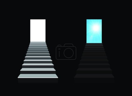 Illustration for Staircase, graphic vector illustration - Royalty Free Image