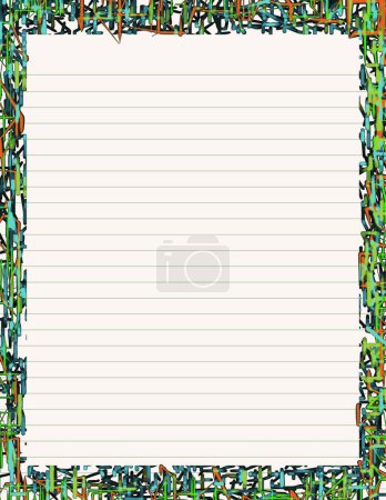 Illustration for Neon Stationery, graphic vector illustration - Royalty Free Image