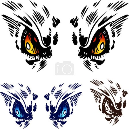 Illustration for Owl Eyes, graphic vector illustration - Royalty Free Image