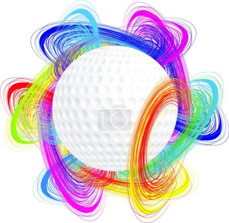 Ilustración de "Pelota de golf "vector ilustración - Imagen libre de derechos