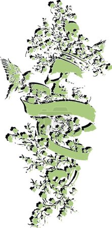 Ilustración de Emblema del cráneo, ilustración vectorial colorido - Imagen libre de derechos