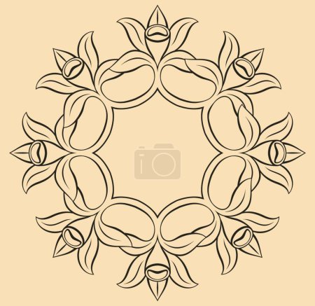 Illustration for Vanilla flower  vector illustration - Royalty Free Image